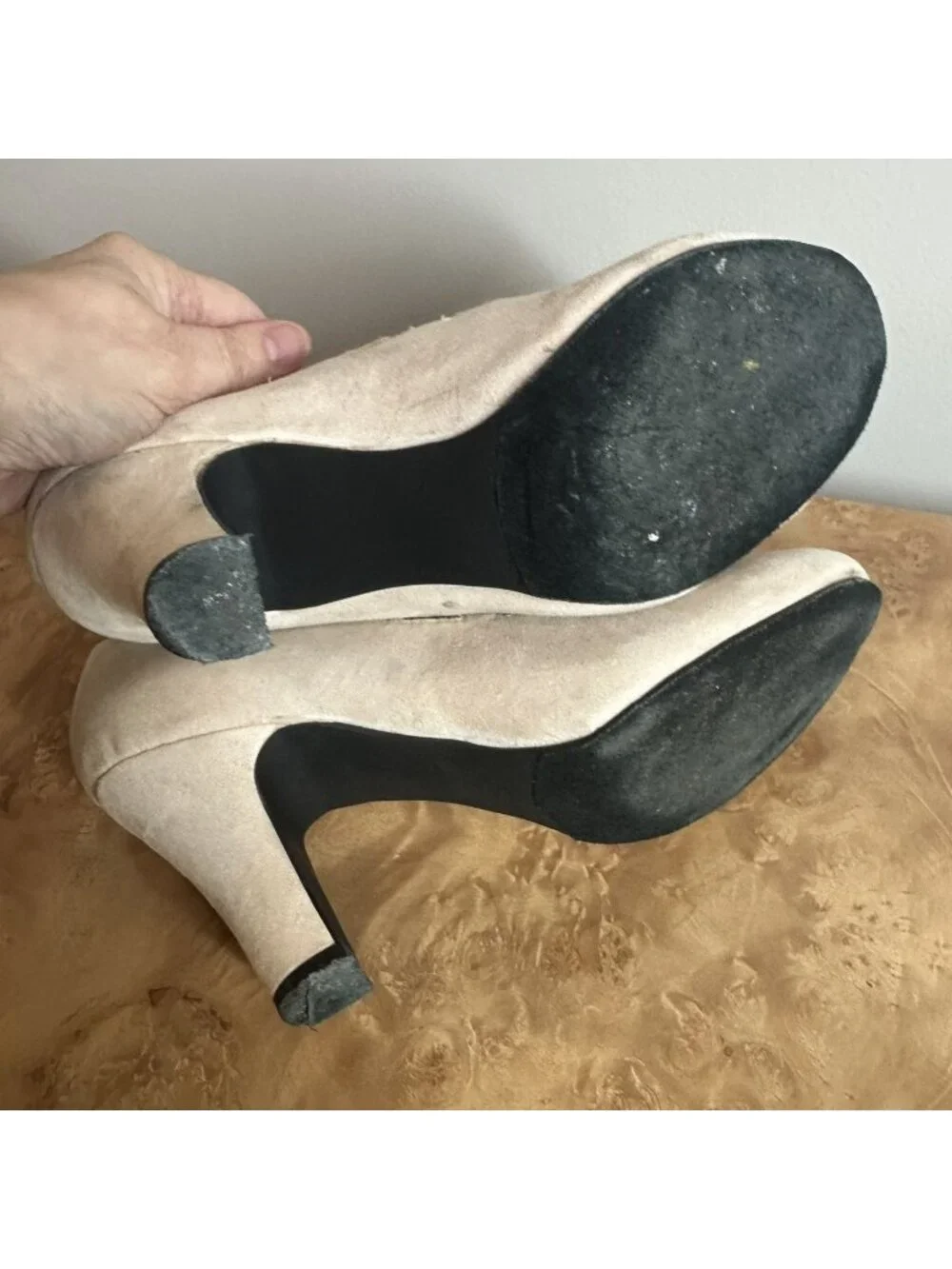 Aris Allen 1940s Style 451-CR Cream Velvet 3 Buckle Swing Dance Shoes 10